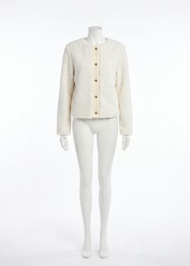 NEW CAMI NYC pavan sherpa jacket in ecru